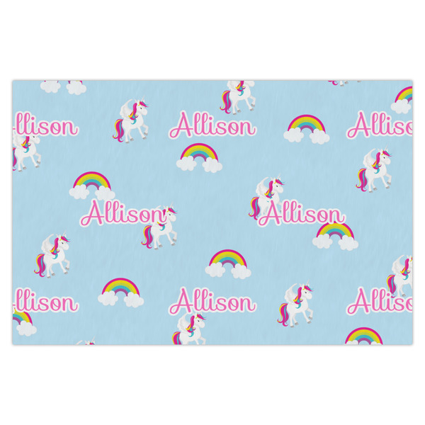 Custom Rainbows and Unicorns X-Large Tissue Papers Sheets - Heavyweight (Personalized)