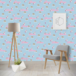 Rainbows and Unicorns Wallpaper & Surface Covering (Water Activated - Removable)