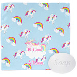 Rainbows and Unicorns Washcloth w/ Name or Text