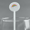 Rainbows and Unicorns White Plastic 5.5" Stir Stick - Round - Main