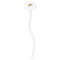 Rainbows and Unicorns White Plastic 7" Stir Stick - Oval - Single Stick