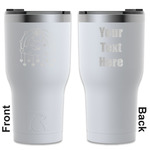 Rainbows and Unicorns RTIC Tumbler - White - Engraved Front & Back (Personalized)