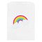 Rainbows and Unicorns White Treat Bag - Front View