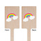 Rainbows and Unicorns Wooden 6.25" Stir Stick - Rectangular - Double Sided - Front & Back