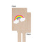 Rainbows and Unicorns Wooden 6.25" Stir Stick - Rectangular - Single - Front & Back