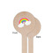 Rainbows and Unicorns Wooden 6" Stir Stick - Round - Single Sided - Front & Back