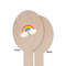 Rainbows and Unicorns Wooden Food Pick - Oval - Single Sided - Front & Back