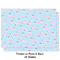 Rainbows and Unicorns Wrapping Paper Sheet - Double Sided - Front