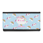 Rainbows and Unicorns Leatherette Ladies Wallet w/ Name or Text