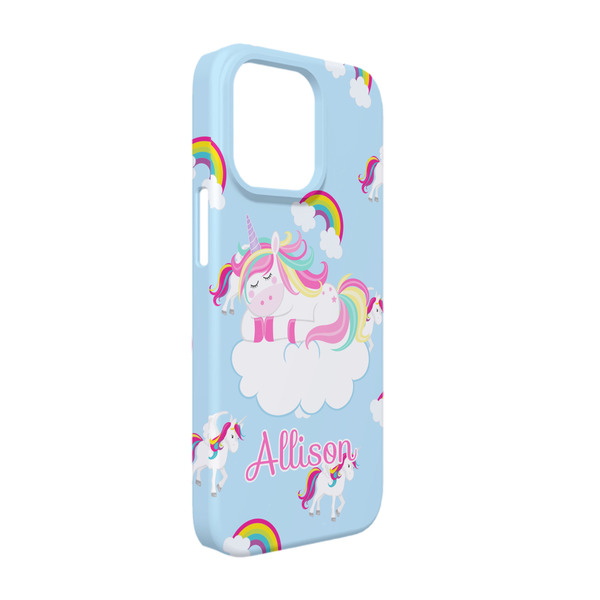 Custom Rainbows and Unicorns iPhone Case - Plastic - iPhone 13 (Personalized)