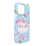 Rainbows and Unicorns iPhone Case - Plastic - iPhone 13 Pro Max (Personalized)