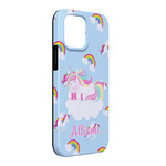 Rainbows and Unicorns iPhone Case - Rubber Lined - iPhone 13 Pro Max (Personalized)