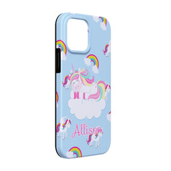 Rainbows and Unicorns iPhone Case - Rubber Lined - iPhone 13 (Personalized)