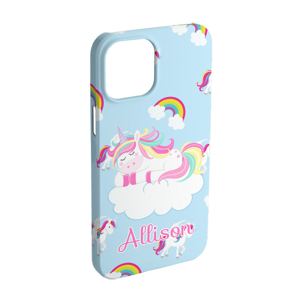 Custom Rainbows and Unicorns iPhone Case - Plastic - iPhone 15 (Personalized)