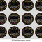 DJ Music Master 1" Multipurpose Round Labels - Sheet