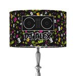 DJ Music Master 12" Drum Lamp Shade - Fabric (Personalized)