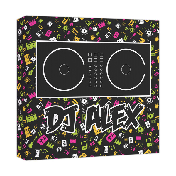 Custom DJ Music Master Canvas Print - 12x12 (Personalized)