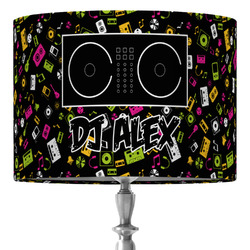 DJ Music Master 16" Drum Lamp Shade - Fabric (Personalized)