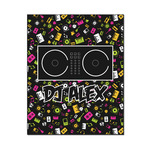 DJ Music Master Wood Print - 16x20 (Personalized)