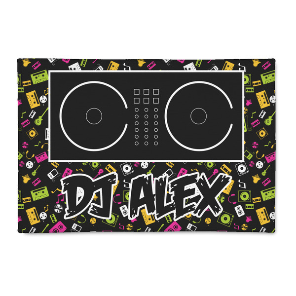 Custom DJ Music Master Patio Rug (Personalized)