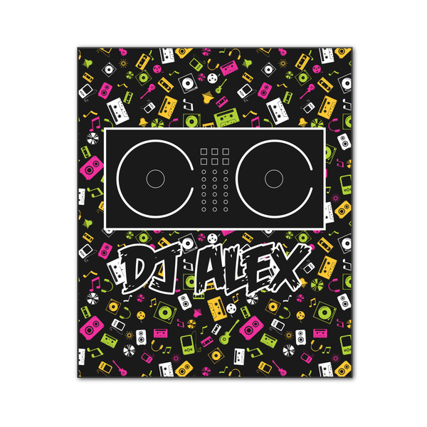 Custom DJ Music Master Wood Print - 20x24 (Personalized)