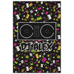 DJ Music Master Wood Print - 20x30 (Personalized)