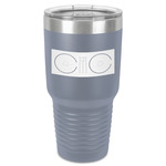 DJ Music Master 30 oz Stainless Steel Tumbler - Grey - Single-Sided