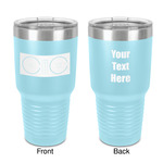 DJ Music Master 30 oz Stainless Steel Tumbler - Teal - Double-Sided (Personalized)