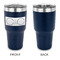 DJ Music Master 30 oz Stainless Steel Ringneck Tumblers - Navy - Single Sided - APPROVAL