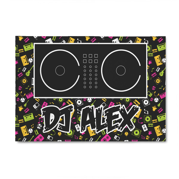 Custom DJ Music Master 4' x 6' Indoor Area Rug (Personalized)