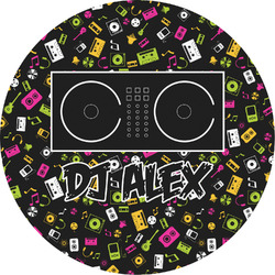 DJ Music Master Multipurpose Round Labels - 5" (Personalized)