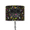 DJ Music Master 8" Drum Lampshade - ON STAND (Fabric)