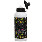 Music DJ Master Water Bottles - Aluminum - 20 oz - White (Personalized)