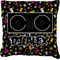 Music DJ Master Burlap Pillow 22"