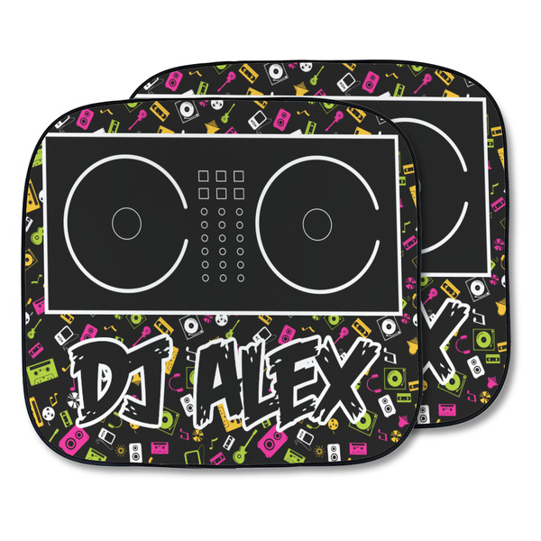 Custom DJ Music Master Car Sun Shade - Two Piece (Personalized)