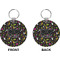 Music DJ Master Circle Keychain (Front + Back)