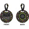 Music DJ Master Circle Luggage Tag (Front + Back)