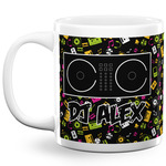 Music DJ Master 20 Oz Coffee Mug - White (Personalized)