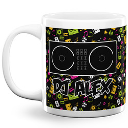 Music DJ Master 20 Oz Coffee Mug - White (Personalized)