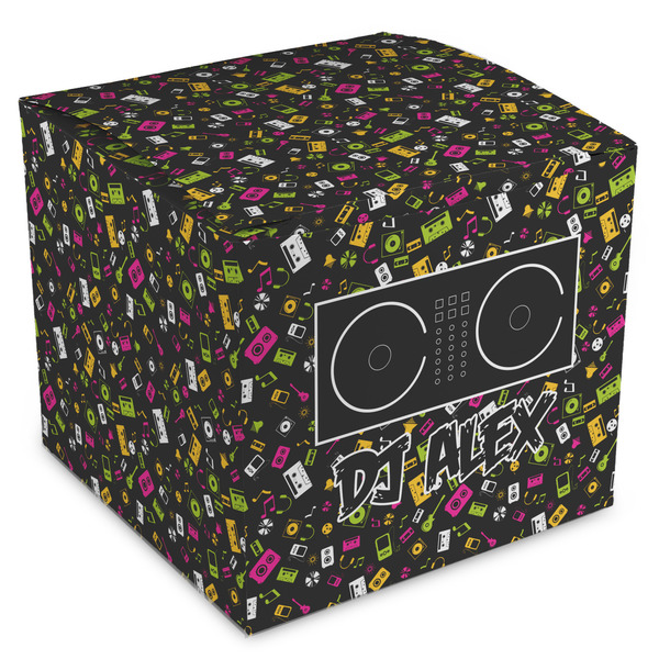 Custom DJ Music Master Cube Favor Gift Boxes (Personalized)