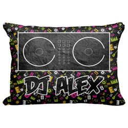 DJ Music Master Decorative Baby Pillowcase - 16"x12" w/ Name or Text