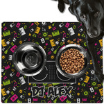 Music DJ Master Dog Food Mat - Large w/ Name or Text