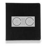 DJ Music Master Leather Binder - 1" - Black (Personalized)