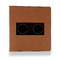 DJ Music Master Leather Binder - 1" - Rawhide - Front View