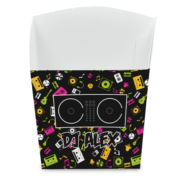 Custom DJ Music Master French Fry Favor Boxes (Personalized)