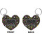 Music DJ Master Heart Keychain (Front + Back)