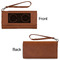 DJ Music Master Ladies Wallets - Faux Leather - Rawhide - Front & Back View