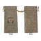 Music DJ Master Large Burlap Gift Bags - Front Approval