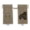 Music DJ Master Large Burlap Gift Bags - Front & Back