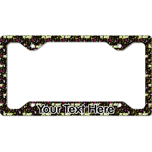 Custom Music DJ Master License Plate Frame - Style C (Personalized)